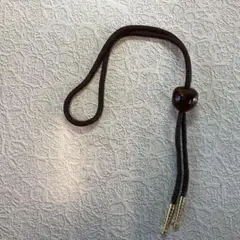 ループタイ ブラウン系 シンプルデザイン　昭和レトロ