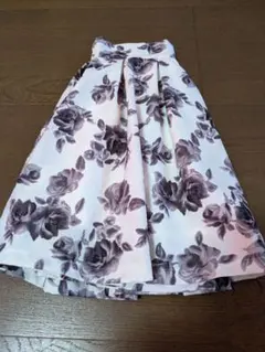 花柄プリーツスカート美品