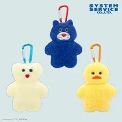 mojojojo カラビナ付きぬいぐるみポーチ Nicky 青いネコ！