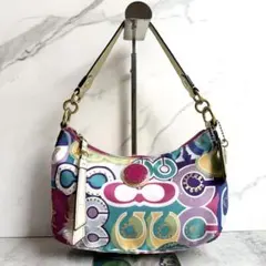 coach コーチ ポピー ワンショルダーバッグ マルチカラー グランジ