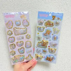 リラックマ キラッとぷくぷくエアーシール 2枚セット