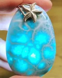 Timmy様専用 赤売❣️ ラリマー ペンダントトップ【ドミニカ共和国産】