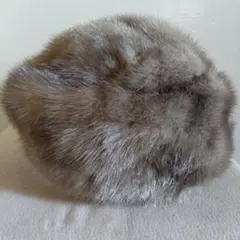 グレー ファー 帽子