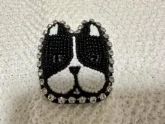 Loulou フレンチブルドッグ ブローチ ハンドメイド