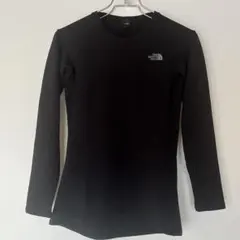 ノースフェイス アンダーシャツ 長袖 ロングスリーブ ウォーム クルー 黒