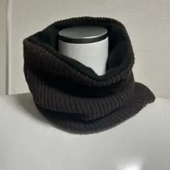 ネックウォーマー 寒さ対策　茶色　中　フリース　防寒