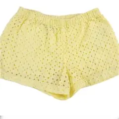 ポロ　ラルフローレン　パンツ　120 イエロー　レース　　透かし刺繍