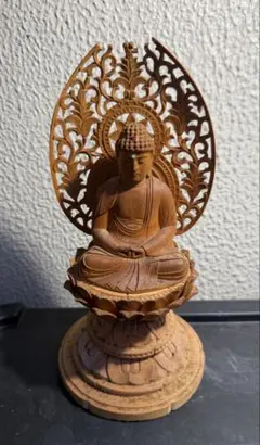 背切円台座残欠 #716 木彫 仏像付属品 - メルカリ