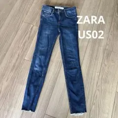 ZARA スキニー　デニム ダークブルー　US2 Sサイズ　レディース