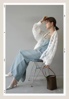 アシンメトリーデニムワンピース　ブリーチ　lumier esica