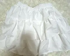 ホワイト フリル ミニスカートGORGE