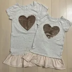 GAP KIDS 半袖ワンピース 2点セット 姉妹コーデ　110㎝130㎝
