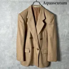 90s Aquascutum ヘリンボーン ダブル テーラード JKT N873のサムネイル