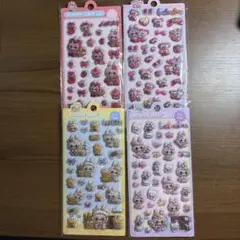 【すぐ発送】ボンボンドロップ ラブブLabubuキャラクターシール 4枚セット