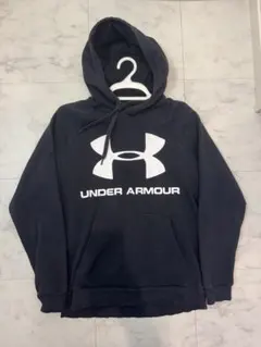 UNDER ARMOUR ブラック フード付きパーカー　LG/G/G
