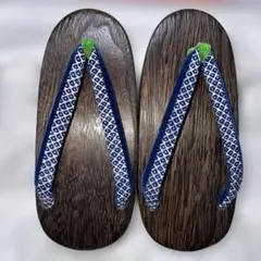 木製下駄 青白鼻緒子ども用