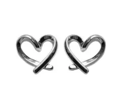 イヤリング　アクセサリー　ハート型　オープンハート　痛くなりにくい　✨　x