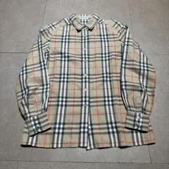 Burberry 長袖シャツ ノバチェック シャドウホース　ビンテージ 90s