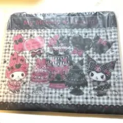My Melody & Kuromi フラットポーチ　HAPPYクジ