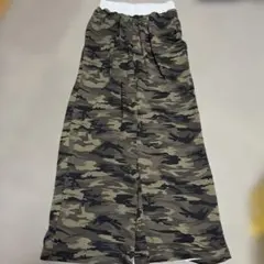 SHEIN カモフラージュ柄 ワイドパンツ XSのサムネイル