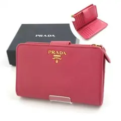 ✨Sランク✨ PRADA ミニ財布 サフィアーノレザー サフィアーノ ピンク 
