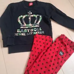 ベビードールトレーナー長ズボンセット