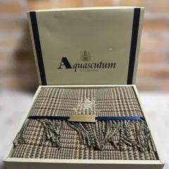Aquascutum チェック柄ブランケット