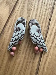レネレイド Les Nereides 鳥 ピアス バード レッド - メルカリ