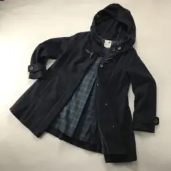 earth m&e ダッフルコート ネイビー