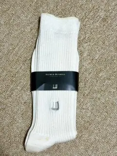 ALFRED DUNHILL メンズ ソックス ホワイト 27-28cm