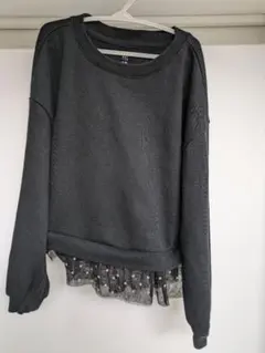 ☆春から☆GAP☆M☆130cm☆長袖スウェット☆チュチュ付き☆ドット☆
