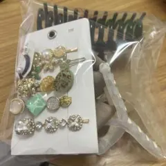 ヘアピンとシュシュのセット