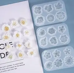 ハンドメイド用シリコンモールド☆お花18種☆別売り不可
