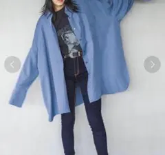 【F】JEANASIS TツイルレギュラーBIGシャツ