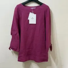 新品タグ付きSonny Label 麻100% リネンブラウス ピンク FREE