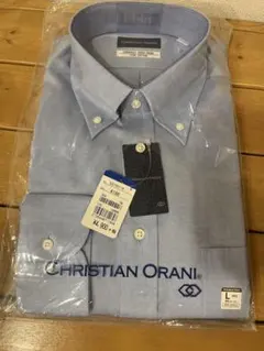 新品　メンズCHRISTIAN ORANI 青 　ワイシャツ 41 L