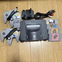 Nintendo 64 ゲーム4本　コントローラー2個　振動パック　動作確認済み