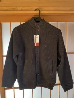 【ラスト価格】【未使用品】Hush Puppies ダークグレー カーディガン