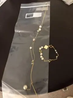 コットンパール　ネックレス　ブレスレット