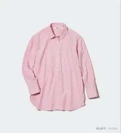 UNIQLO コットンシャツ（長袖） ピンクのサムネイル