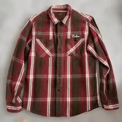 Calee チェック柄フランネルシャツ