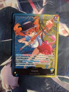 ワンピースカード 青黄 ナミ 英語版 イラスト違い リーダーパラレル