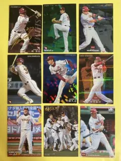 楽天　プロ野球チップスカード　9枚セット　サイン入　キラカード　レギュラーカード