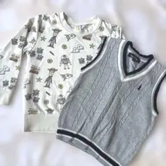 人気商品！トイ・ストーリー 長袖カットソー＆EAST BOY ベスト 2点セット