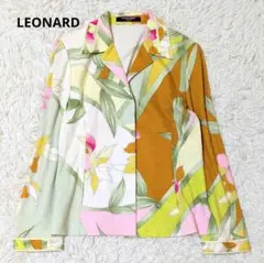 ✨美品✨ LEONARD レオナール ジャケット トリム 花柄 Mのサムネイル