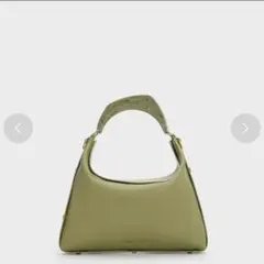 値下げ【美品】CHARLES & KEITHマーリンアクリリックハンドルバッグ