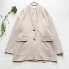 【極美品】B&Y ユナイテッドアローズ　ワイド ノーカラージャケット　M