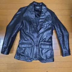 黒 牛革 ジャケット