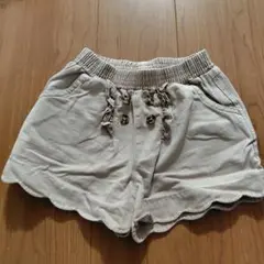 ベージュ コットン半ズボン Mサイズ