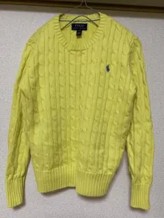 美品　ラルフローレン　ケーブルニットコットンセーター